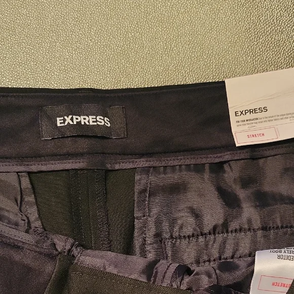 NWT EXPRESS Editor Black Women's Pants Size 6S Barely Boot Low Rise - Picture 3 of 7